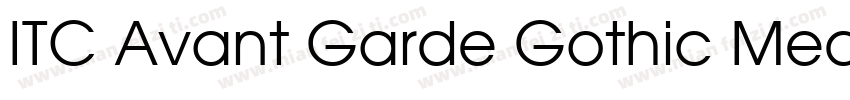 ITC Avant Garde Gothic Medium字体转换